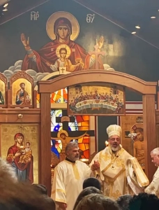 Deacon Kyriakos Ioannou's ordination with Bishop Athenagoras of Nazianzos