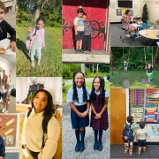 A collage containing images of children and youth of Saint Basil's Academy