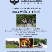 Please join us for the Saint Basil Academy 2024 Walk-a-Thon! Saturday, September 21, from 11AM-2PM