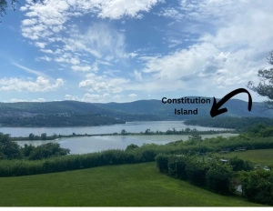 Constitution Island in the Hudson River viewed from Saint Basil campus