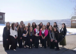 Maids of Athena outside at Saint Basil Academy