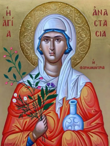 Orthodox icon of Saint Anastasia